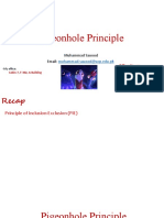 Week 5 Lecture Pigeonhole Principle 1