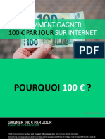 Comment Gagner 100 Euros Par Jour Sur Internet ?