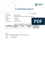 Format Kartu Vaksinasi Covid A4