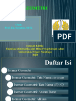 Isomer Geometri: Oleh: Prof. Dr. Suyatno, M.Si