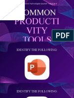 Common Productivity Tools - ETech
