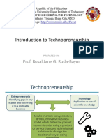 Introduction To Technopreneurship