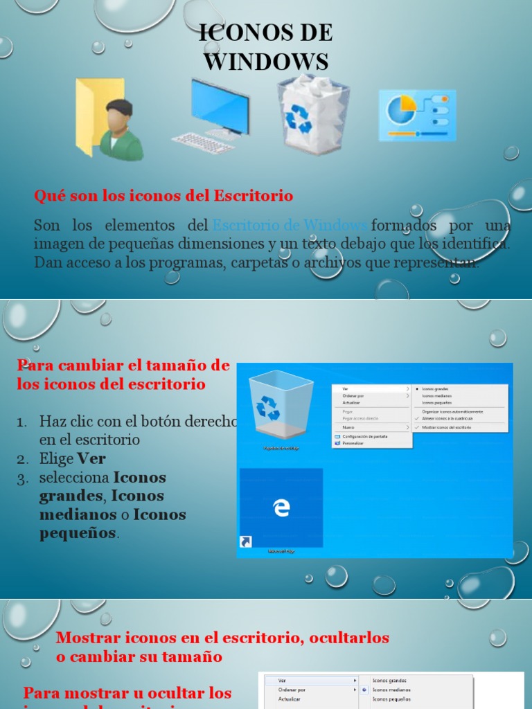 Iconos de Windows | PDF | Ventana (informática) | Desarrollo de software