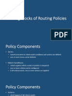 Building Blocks of Routing Policy