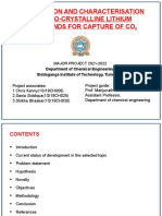 Preparation and Characterisation of Nano-Crystalline Lithium Compounds For Capture of Co