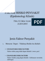 Epidomologi Klinik (FAKTOR RISIKO PENYAKIT)