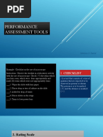 Performance Assessment Tools: Marilou S. Ferrer