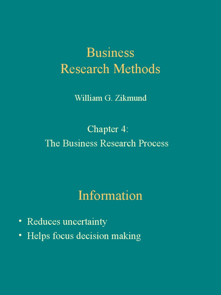 Business Research Process Overview | PDF | Experiment | Bibliography