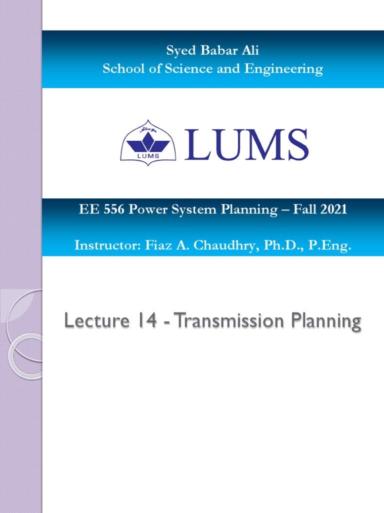 Transmission Planning in Power Systems | PDF | Electric Power ...