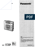 Panasonic Sjmr220 Manual