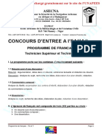 Programme - Francais TS T