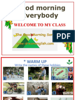 My Hobbies Class Warm Up and Vocabulary