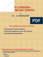 Multimedia Communications: Dr. A. Adhiselvam