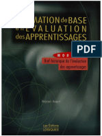 Formation de Base en Evaluation Des Apprentissages