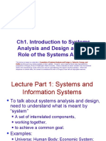Introduction To SAD and The Role of The Systems Analyst