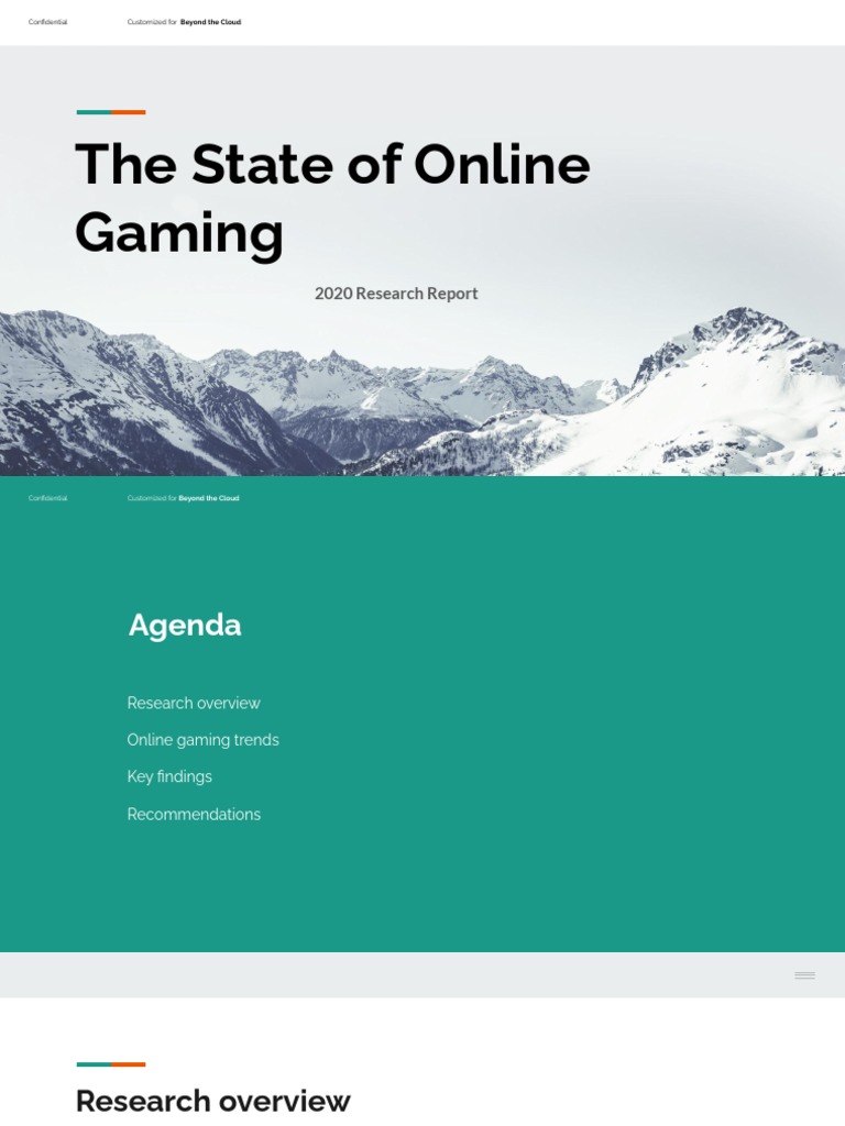 The State of Online Gaming | PDF | Games & Activities | Computers