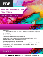 L 7-8 Periodic Variations in Atomic Properties