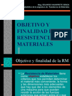 Objetivo Y Finalidad de La Resistencia de Materiales