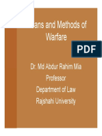 Means and Methods of Warfare: An Overview of International Law