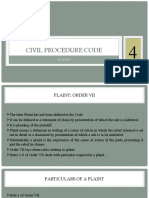 Civil Procedure Code Plaint Rules