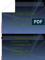 Function of A Front Desk Clerk