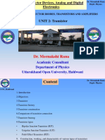 Unit 2 (Transistor) by Dr. Meenakshi Rana