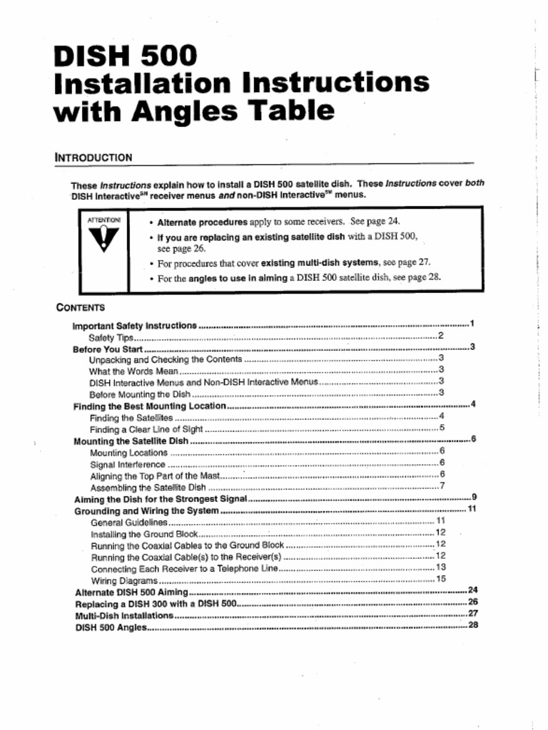 Dish 500 Installation Manual