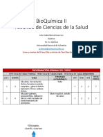 Semana 3 y 4 Glucólisis y Gluconeogénesis