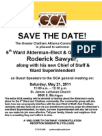 GCA Monthly Meeting - Meet and Greet Alderman Roderick T. Sawyer