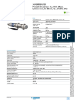 Telemecanique Photoelectric Sensors XU XU5M18U1D Document