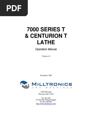 【海外限定】 7000 Series PDF | MN-73 Manual Programming Lathe T マジック：ザ・ギャザリング