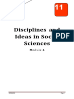Emergence of Social Science Disciplines
