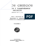 Adrados Liricos Griegos Elegiacos y Yambografos Arcaicos V 1 1