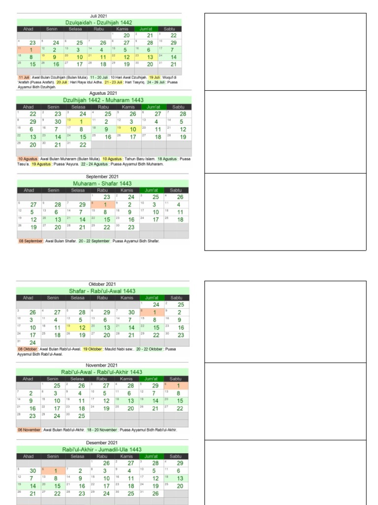 Kalender Pendidikan (Lembaga) | PDF