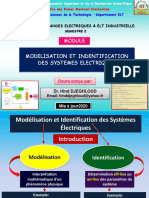 M1 Com Modélisation Identification Systemes Electriques