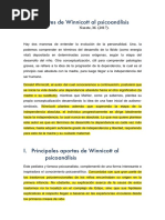 Naxete - Aportes de Winnicott Al Psicoanálisis