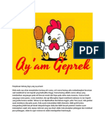 Penjelasan Logo Ayam Geprek