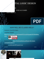 Digital Logic Design: Instructors: Syed Ali Zamin LECTURE# 2.2