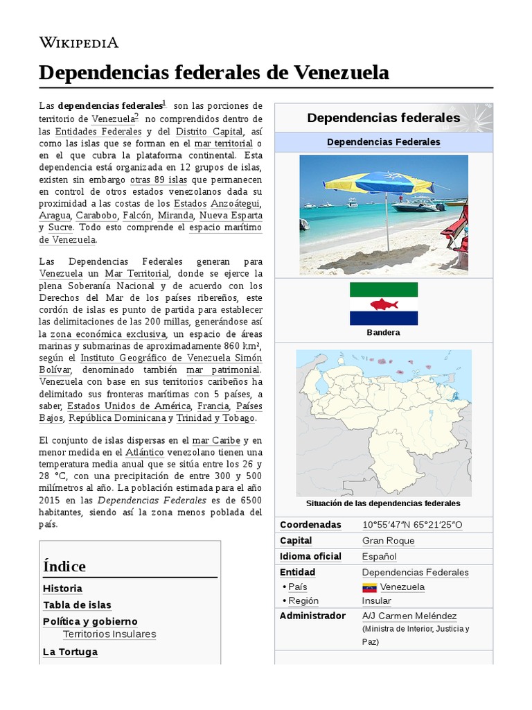 Dependencias Federales de Venezuela | PDF