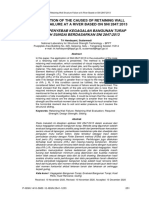 Evaluasi Penyebab Kegagalan Bangunan Turap Di Sebuah Sungai Berdasarkan Sni 2847:2013