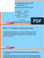 Strategi Pembelajaran Di SD Modul 10 "Pengelolaan Kelas"