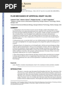 Download Fluid Mechanics of Artificial Heart Valves by Ying Wen SN54285693 doc pdf