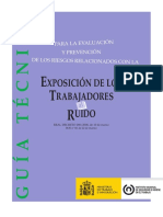 Guía Técnica Para La Evaluación y Prevención de Los Riesgos Relacionados Con La Exposición Al Ruido