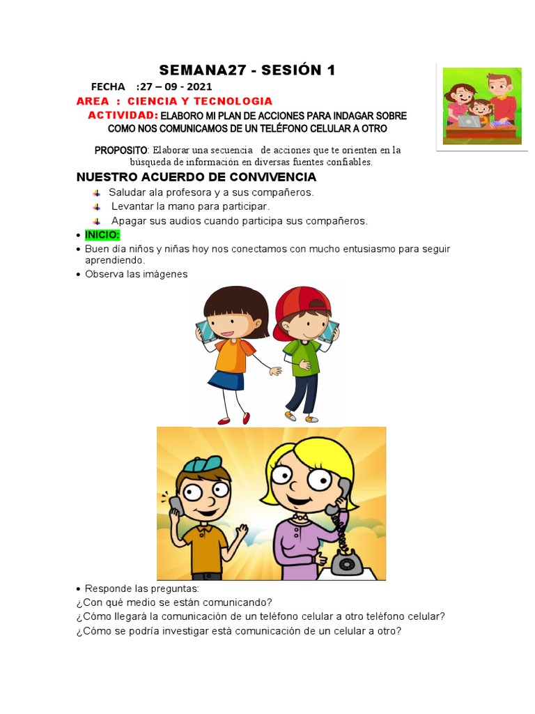Como Hacer Que El Teléfono De Señal De Comunicando Actividad Ciencia y Tecnologia 27 - 09 - 21 | PDF | Teléfonos móviles |  Telefonía móvil