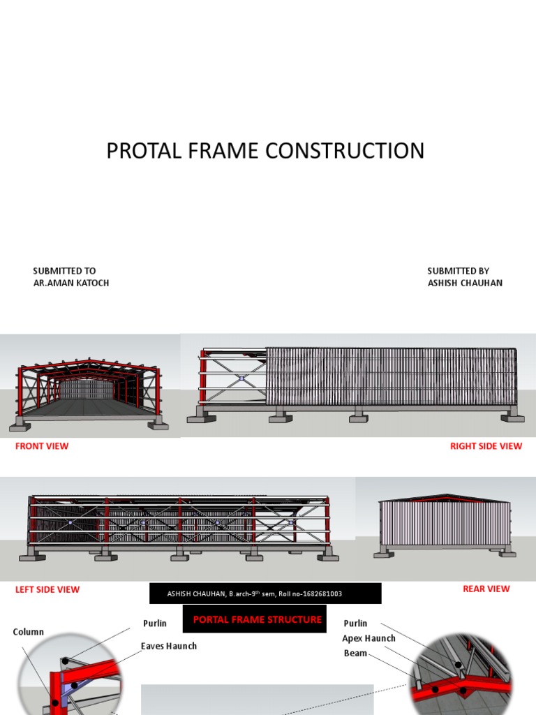 Portal Frame REPORT | PDF