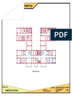 100 Bedded General Hospital: First Floor Plan