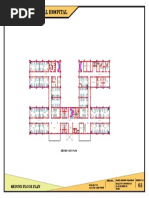 100 Bedded General Hospital: Second Floor Plan