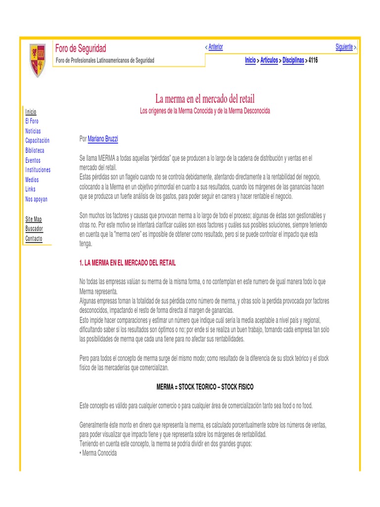 Merma Conocida y Desconocida en Retail | PDF | Bienes | Mercado (economía)