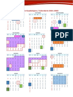 Calendario SEDEC Guadalajara 2021-2022