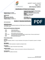 Page 1 of 6 ADA Chemical Additive Section 1. Identification of Product and Company
